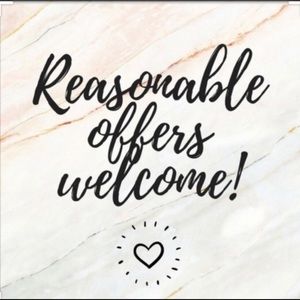 Reasonable offers always welcome 🙂